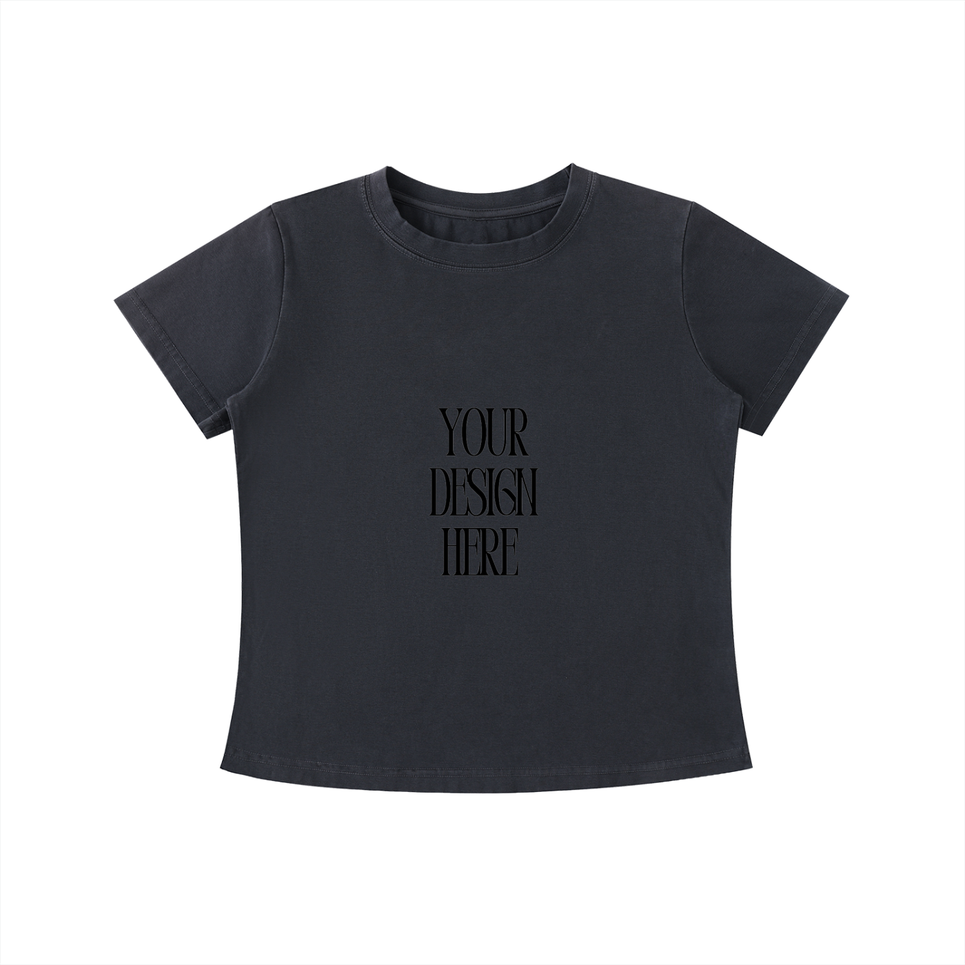 DESIGN YOUR OWN WOMENS Vintage Wash Slim Fit T-shirt