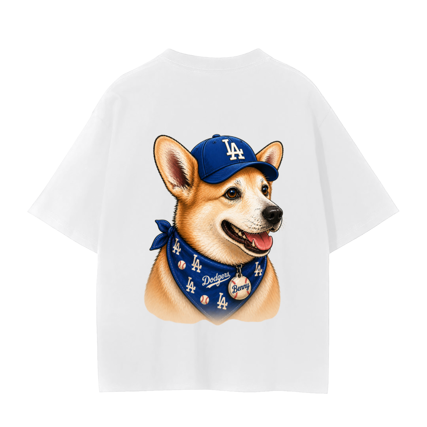MLB LOS ANGELS DODGERS- CUSOTM PET TEE