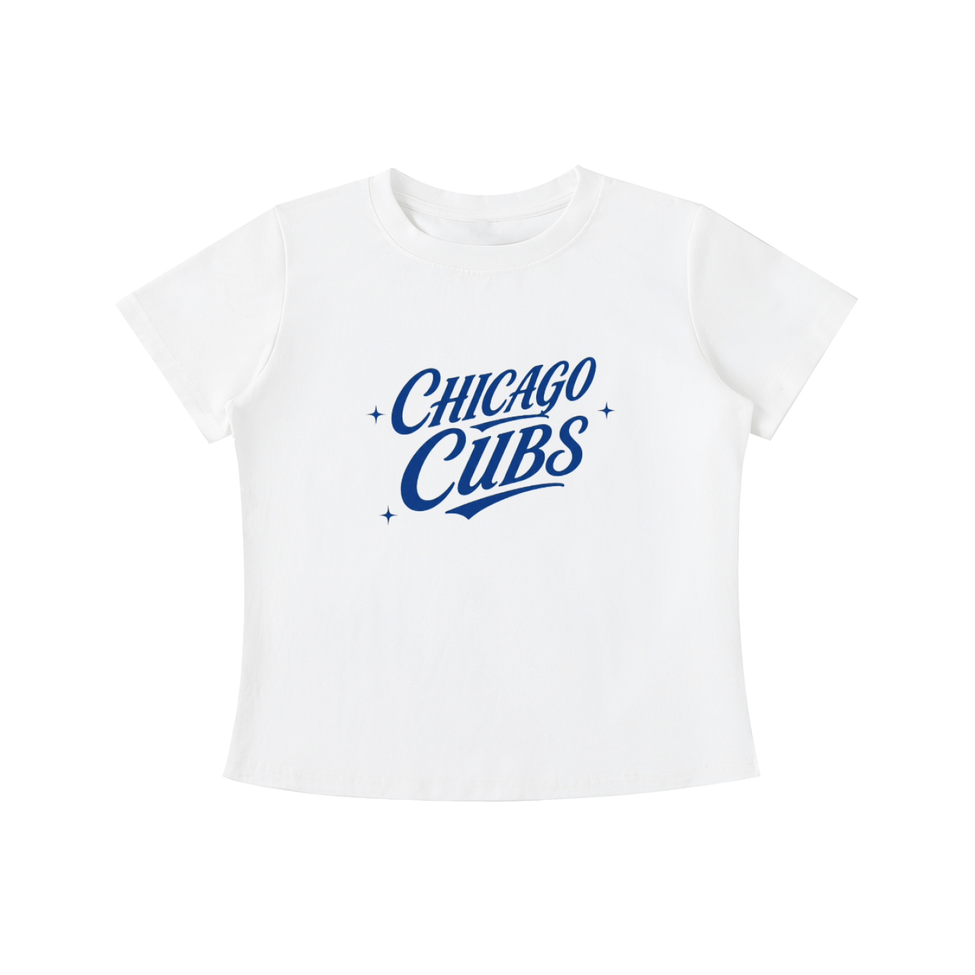 CHICAGO CUBS WOMENS VINTAGE WASH SLIM FIT TEE
