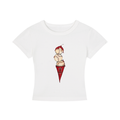 ANAHEIM ANGELS ICE CREAM - WOMENS CROPPED TEE