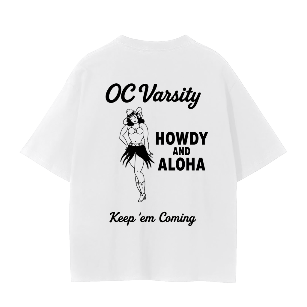 Howdy Aloha OC Varsity - adult unisex Seamless T-Shirt