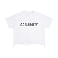 OC Varsity Car Club- adult unisex Vintage Wash Boxy Distressed Hem T-Shirt