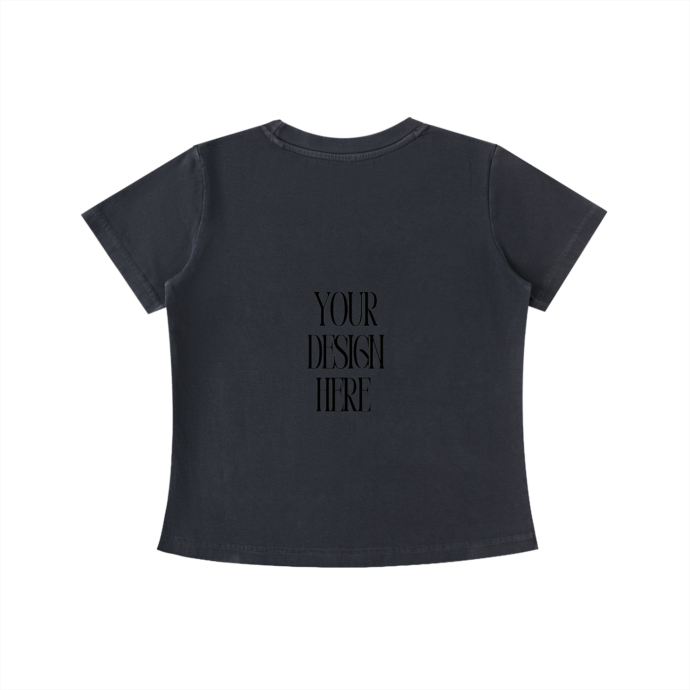 DESIGN YOUR OWN WOMENS Vintage Wash Slim Fit T-shirt